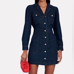 NWOT Rails Lisette Dress In Raw Denim Size S $260